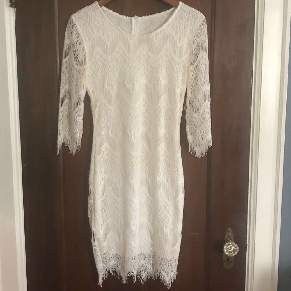 White lace Dress